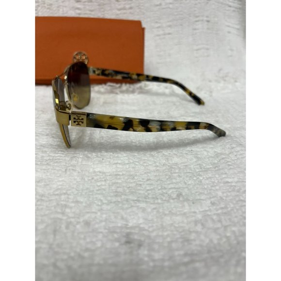 Tory Burch Women's Brown Gold Aviator Sunglasses TY 8051 60 14 140 #34832 - Picture 2 of 6